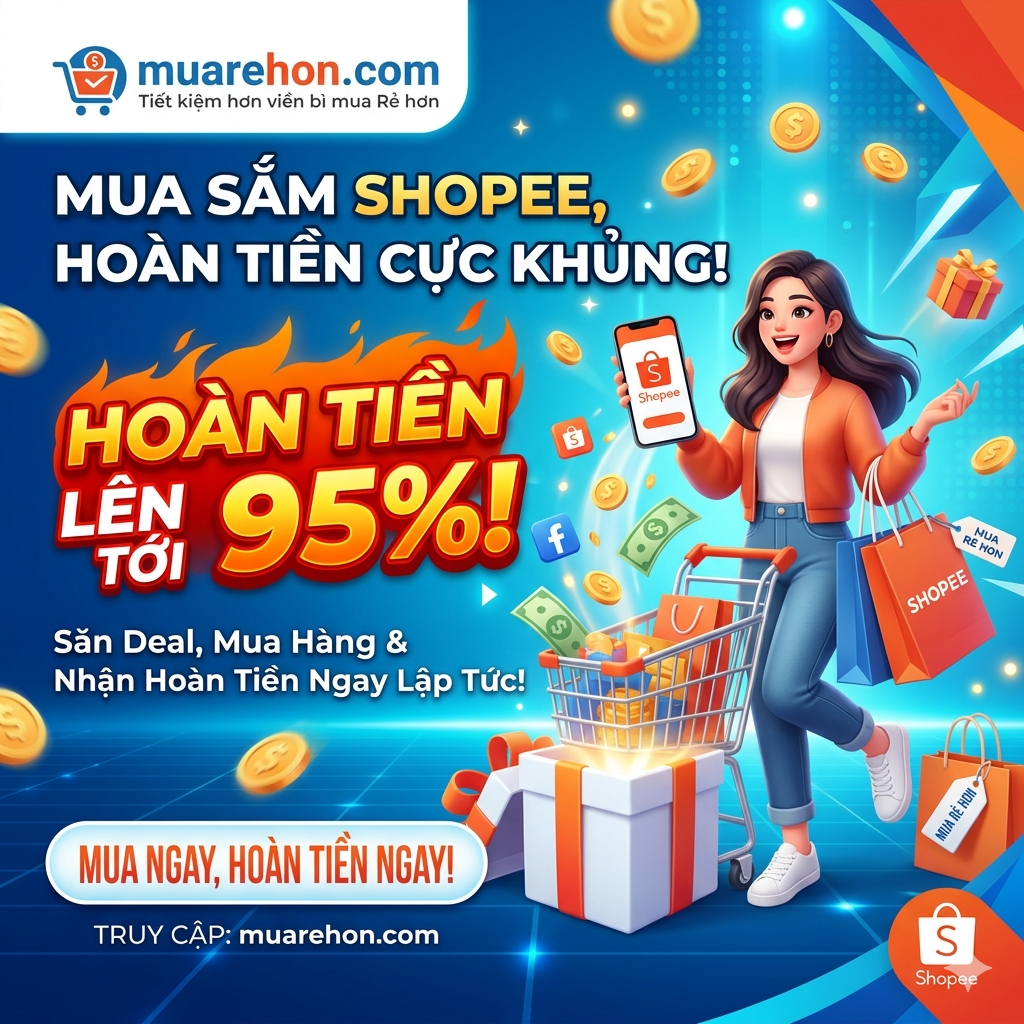Muarehon.com Hoàn Tiền Shopee 95%