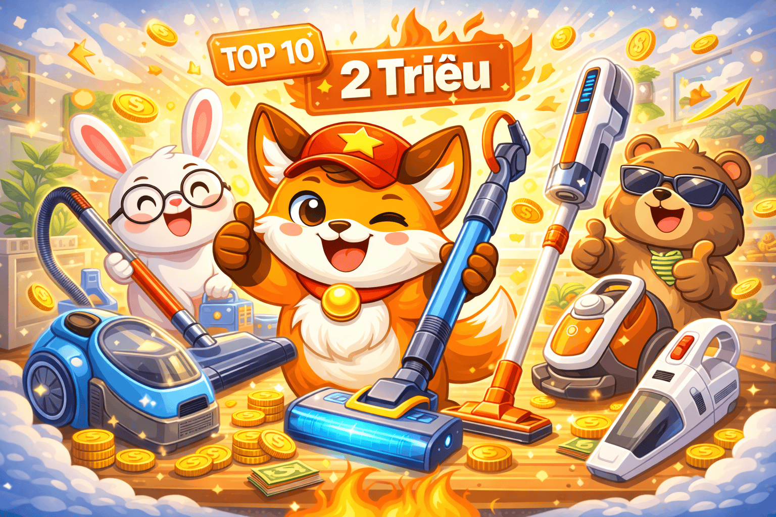 Top 10 Máy Hút Bụi Dưới 2 Triệu Đáng Mua Nhất 2026 🔥