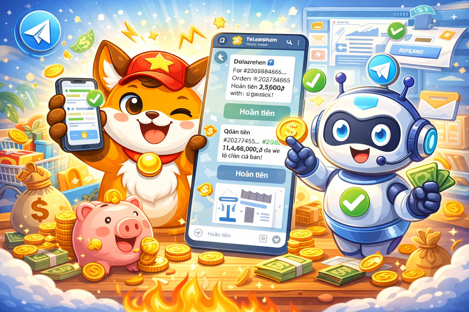 Bot Telegram Muarehon Tra Đơn + Hoàn Tiền Chỉ 1 Click, Miễn Phí! 🔥