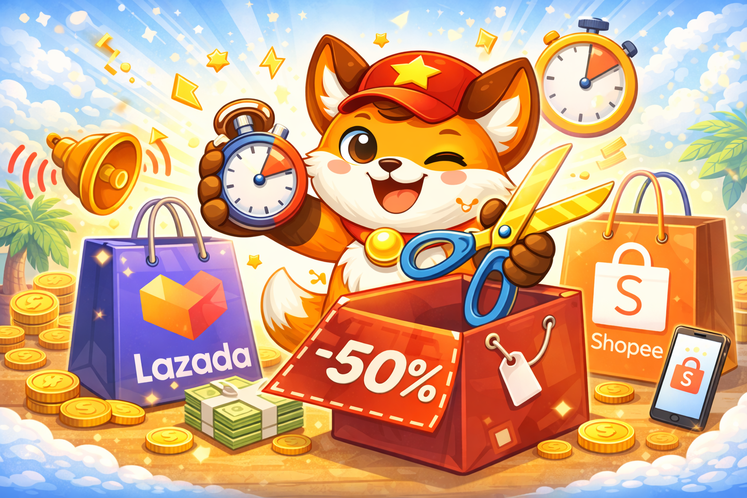 Mẹo "Hack" Shopee & Lazada 60 Giây, Giảm Thêm Tới 50%! 🔥